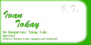 ivan tokay business card